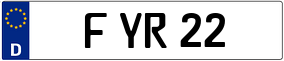 Trailer License Plate